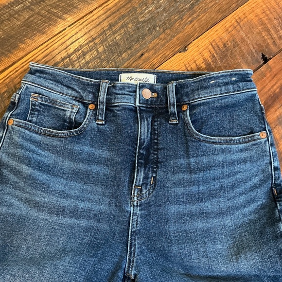 Madewell Skinny Flare High Rise Dark Wash Jeans Size 28 - Picture 10 of 15